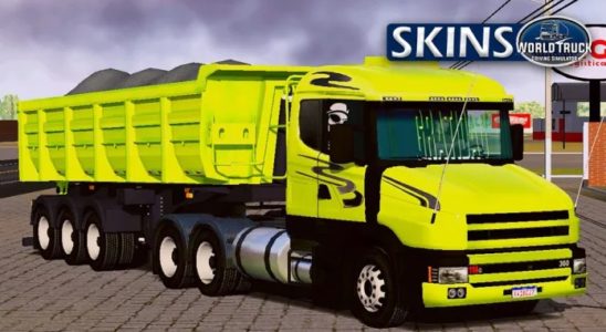 Skin Scania 114g Verde na Caçamba – Exclusivo e Qualificado