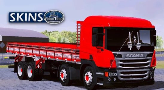 Skin Scania P310 Vermelha na Carroceria – Exclusivo e Qualificado